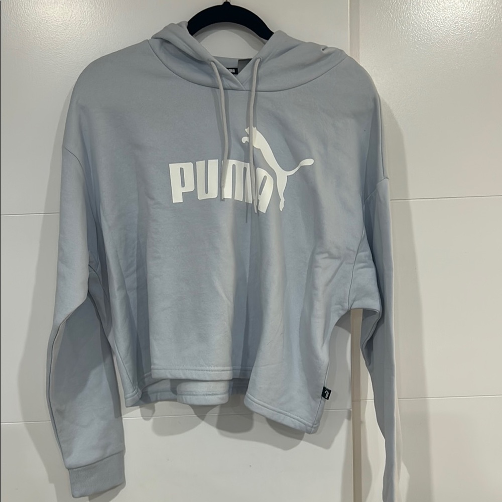 Puma Blue Sweater Casual Athleisure Style